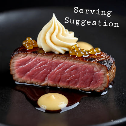Steak strip with truffle Aioli and truffle caviar 