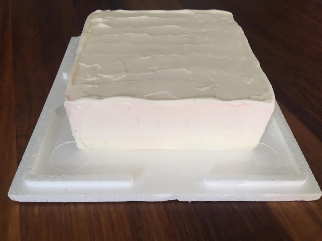 Small Square White Ice Cream Cake - Only Available Locally - Free Delivery