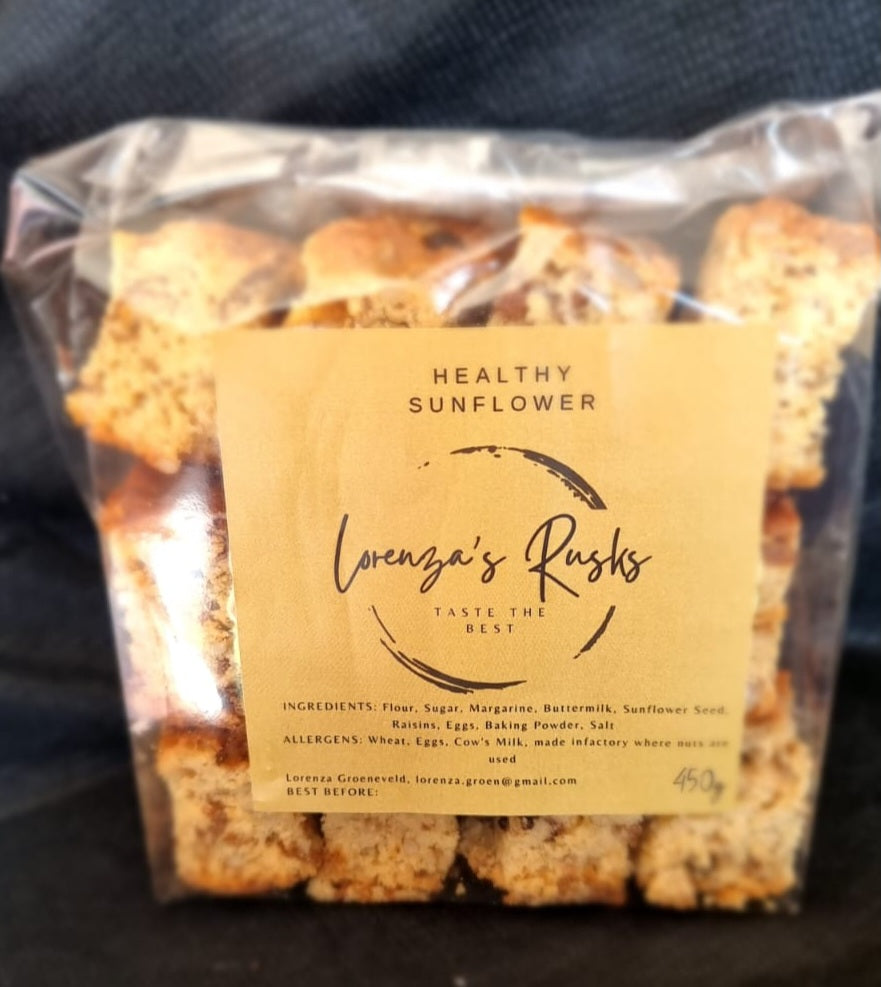 Lorenza's Healthy Sunflower Rusks