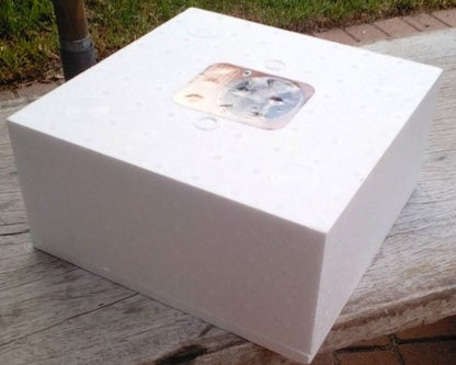 Small Square White Ice Cream Cake - Only Available Locally - Free Delivery