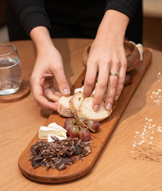 Rounded Solid Oak Cheese Board