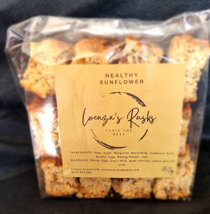 Lorenza's Healthy Sunflower Rusks